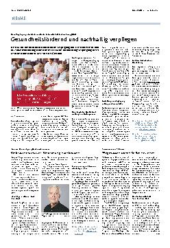 Vorschauseite 1: Gesundheitsfördernd und nachhaltig verpflegen