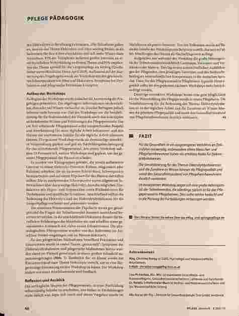 Vorschauseite 3: Elektrolyte in der Langzeitpflege