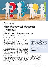 Vorschauseite 1: Das neue Hinweisgeberschutzgesetz (HinSchG) Teil 3: Meldungen aus klinischen Prozessen und Entscheidungsfindung zur Fremdvergabe.