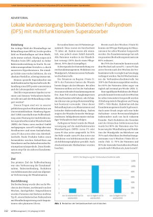 Vorschauseite 1: Lokale Wundversorgung beim Diabetischen Fußsyndrom (DFS) mit multifunktionalem Superabsorber