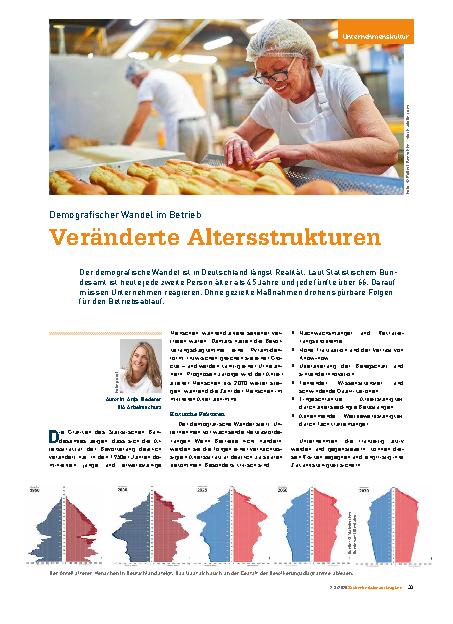 Vorschauseite 1: Demografischer Wandel im Betrieb Veränderte Altersstrukturen