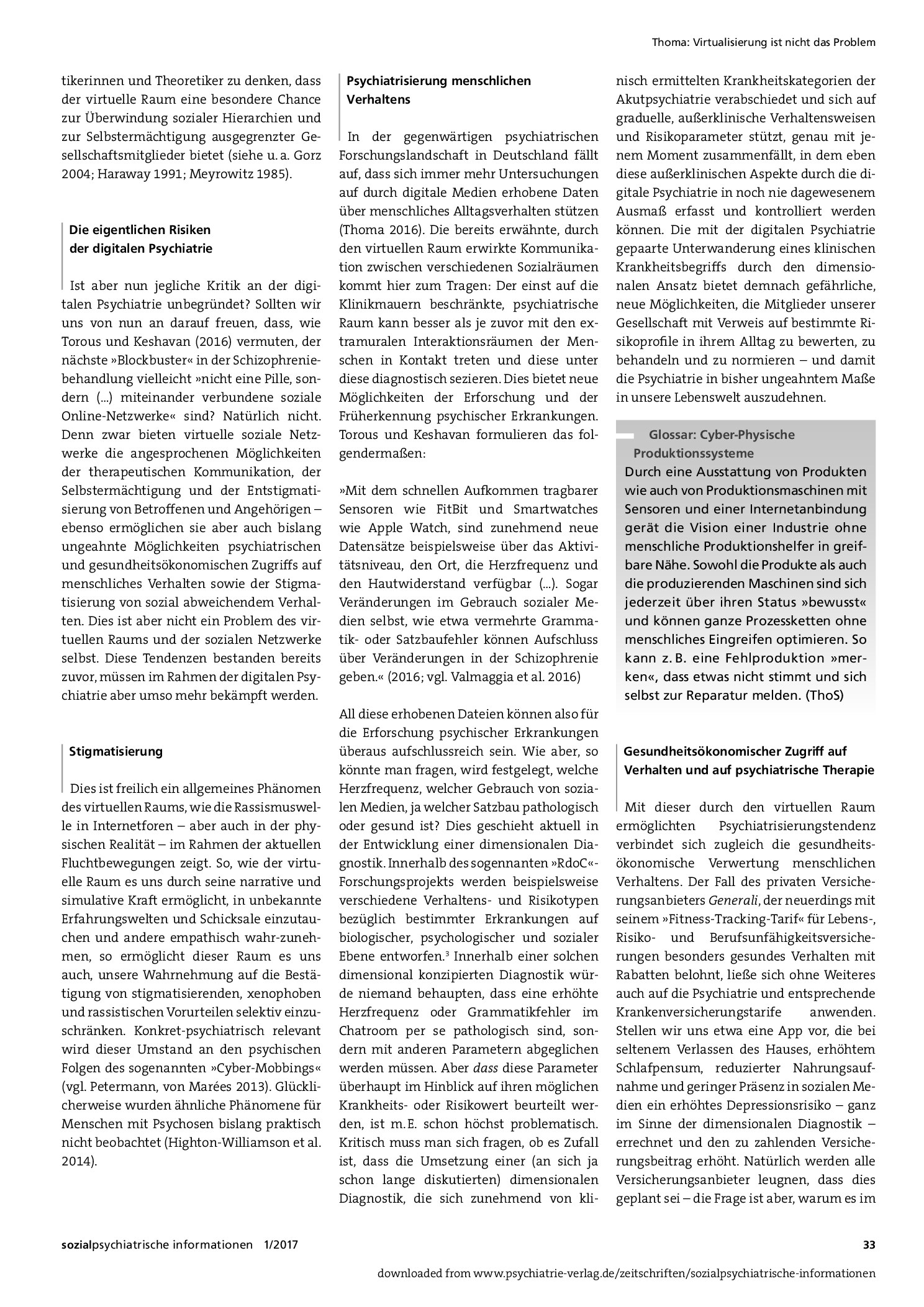 Vorschauseite 3: Virtualisierung ist nicht das Problem. Zu den eigentlichen Gefahren der digitalen Psychiatrie