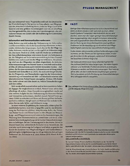 Vorschauseite 4: Gesundheitskompetenz fördern