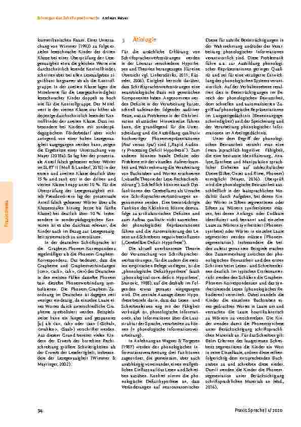 Vorschauseite 2: Störungen des Schriftspracherwerbs