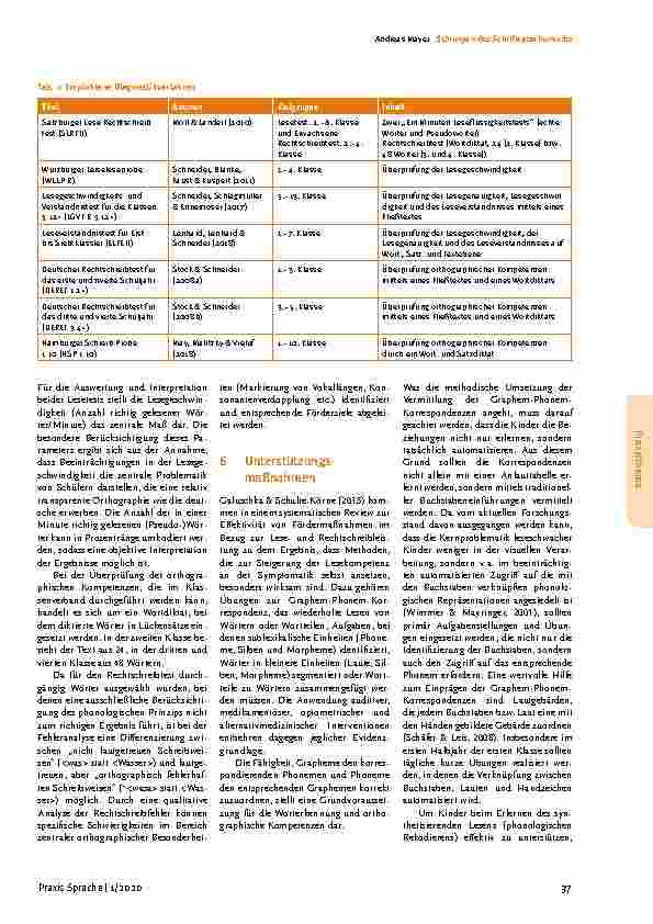 Vorschauseite 5: Störungen des Schriftspracherwerbs