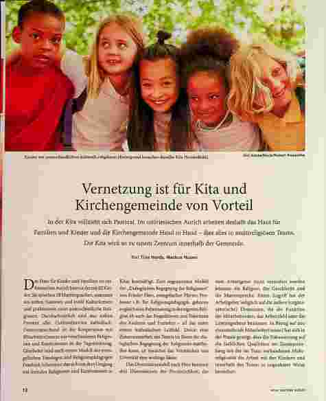 Vorschauseite 1: Vernetzung ist für Kita und Kirchengemeinde von Vorteil.