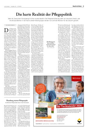 Vorschauseite 1: Die harte Realität der Pflegepolitik