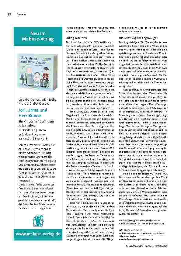 Vorschauseite 3: Unterstützung für ein selbstbestimmtes Leben