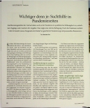 Vorschauseite 1: Wichtiger denn je: Suchthilfe in Pandemiezeiten