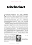 Vorschauseite 1: Krise konkret: Einrichtungen für Menschen mit Behinderung droht Insolvenz.