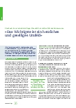 Vorschauseite 1: "Das Wichtigste ist ein herzliches und geselliges Umfeld."