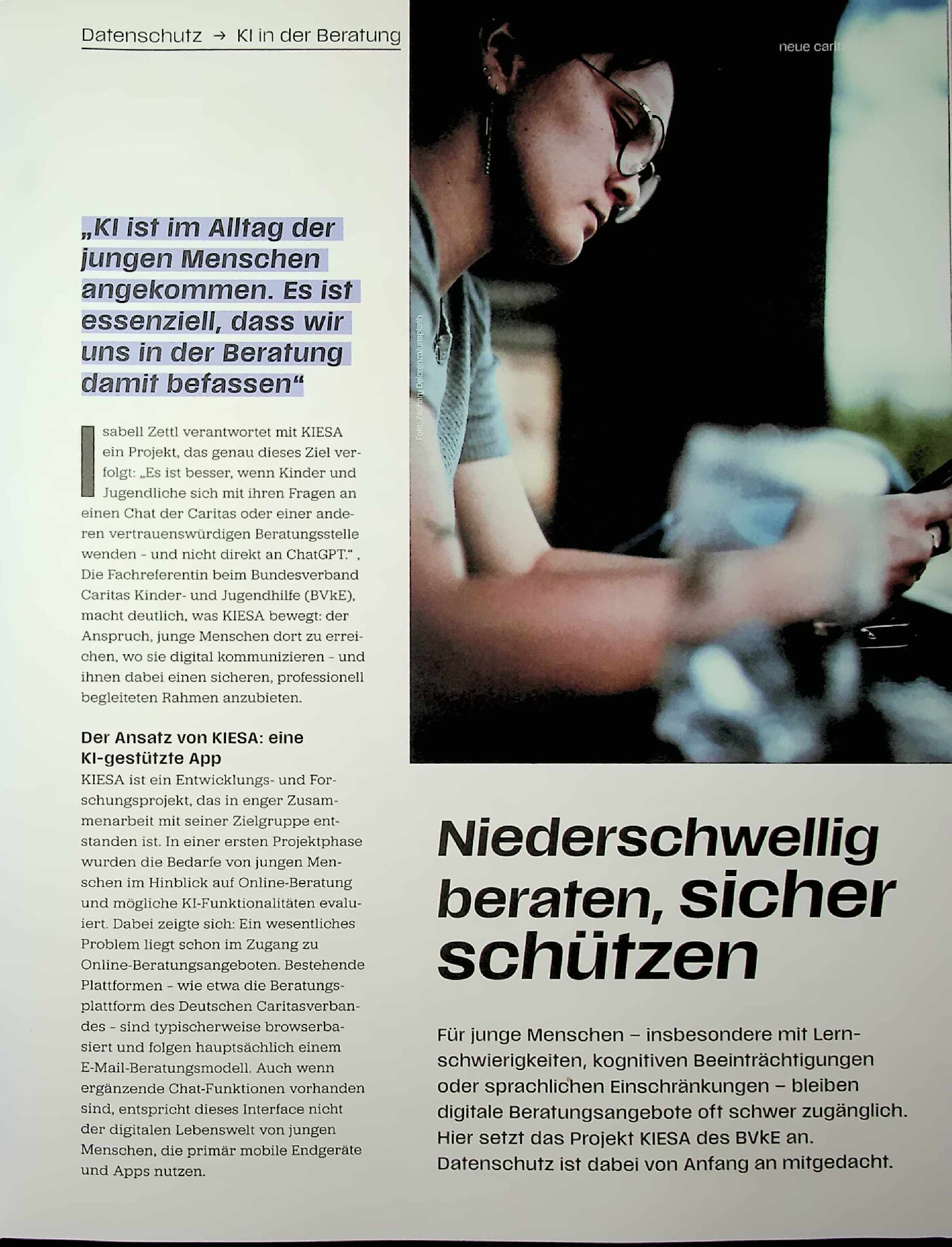 Vorschauseite 4: Öffentlichkeitsarbeit ist selbstverständlich. Sichtbar sein und geschützt bleiben