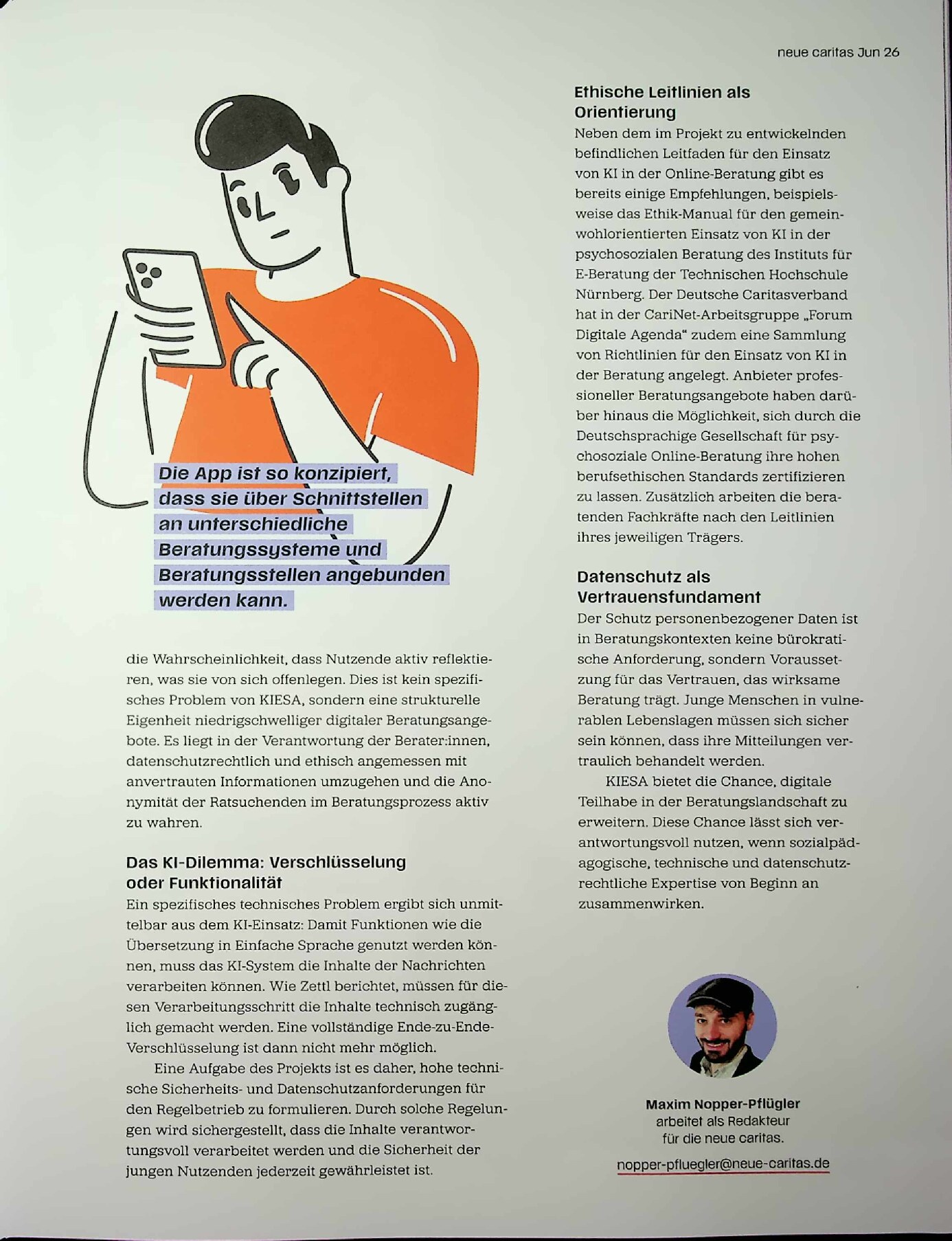 Vorschauseite 6: Öffentlichkeitsarbeit ist selbstverständlich. Sichtbar sein und geschützt bleiben