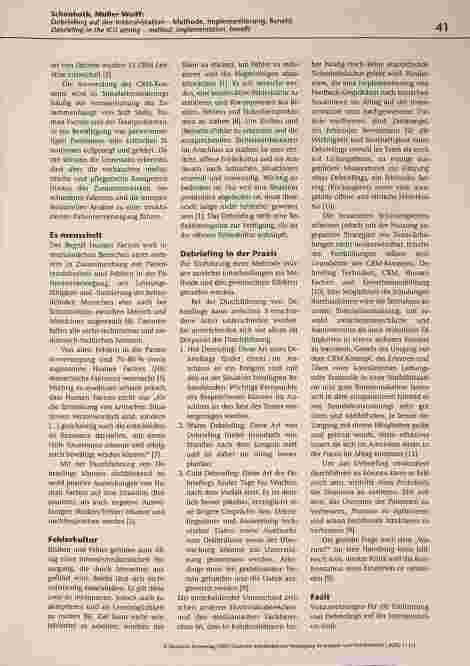 Vorschauseite 3: Debriefing auf der Intensivstation - Methode, Implementierung, Benefit