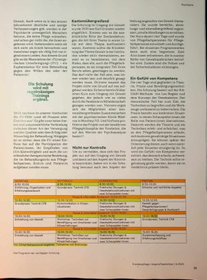 Vorschauseite 2: Eine neue Schulung zu Gewalt in der Psychiatrie