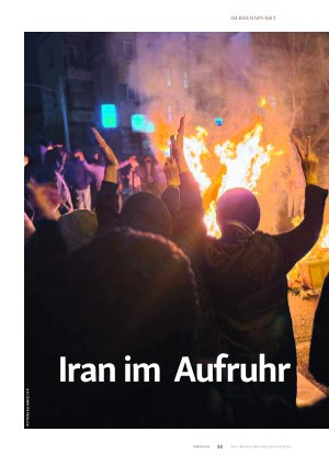 Vorschauseite 1: Iran im Aufruhr