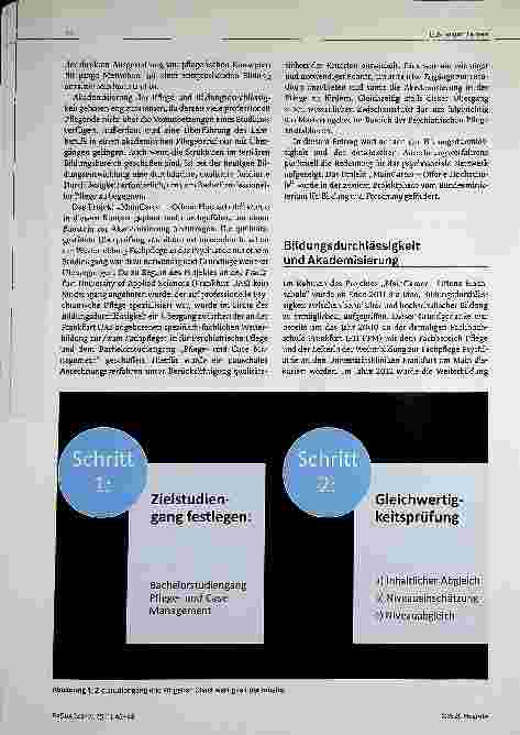 Vorschauseite 2: Bildung und Psychiatrische Pflege Bildungsdurchlässigkeit - mögliche Auswirkungen auf die psychosoziale Versorgung