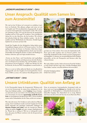 Vorschauseite 1: Unsere Urtinkturen: Qualität von Anfang an