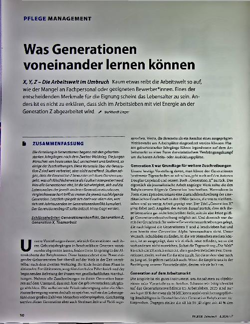 Vorschauseite 1: Was Generationen voneinander lernen können