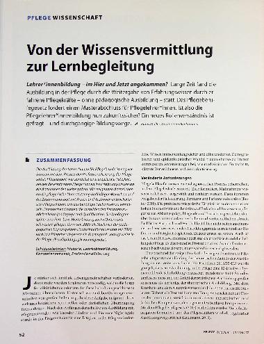 Vorschauseite 1: Von der Wissensvermittlung zur Lernbegleitung