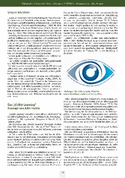Vorschauseite 2: "Make learning visible!" Eine Analyse zur Wirksamkeit praktischer Bildungskonzepte auf der Basis von John Hattie