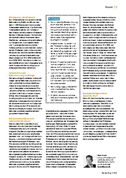 Vorschauseite 2: Präventionsverfahren in der Probezeit