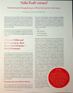 Vorschauseite 2: Volle Kraft voraus! Hochintensives Gangtraining zur Maximierung der Lokomotion