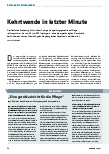 Vorschauseite 1: Kehrtwende in letzter Minute