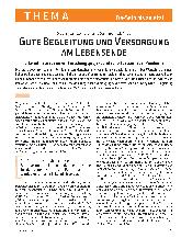 Vorschauseite 2: Gute Begleitung und Versorgung am Lebensende