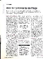 Vorschauseite 1: Mehr Kompetenzen für die Pflege