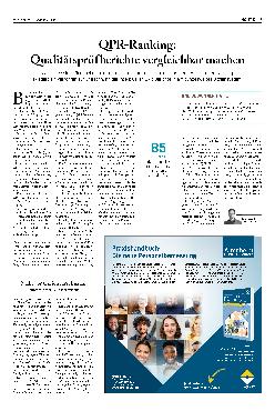 Vorschauseite 1: QPR-Ranking: Qualitätsprüfberichte vergleichbar machen
