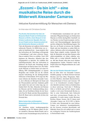 Vorschauseite 1: „Eccomi – Da bin ich! “ – eine musikalische Reise durch die Bilderwelt Alexander Camaros