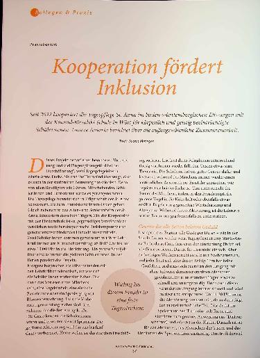 Vorschauseite 1: Kooperation fördert Inklusion