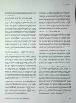 Vorschauseite 2: Rheumatoide Arthritis neue Daten