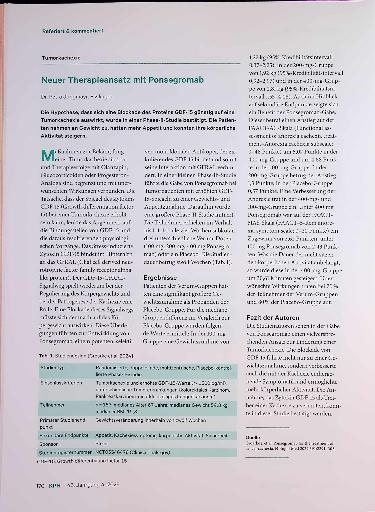 Vorschauseite 1: Neuer Therapieansatz mit Ponsegromab