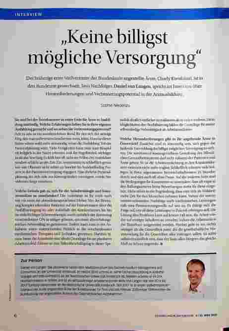 Vorschauseite 1: "Keine billigstmögliche Versorgung"