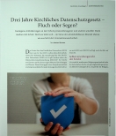 Vorschauseite 1: Drei Jahre Kirchliches Datenschutzgesetz - Fluch oder Segen?