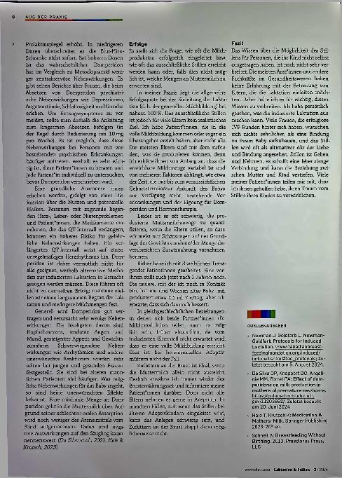 Vorschauseite 3: Induzierte Laktation bei Personen, die ihr Kind nicht selbst ausgetragen haben.