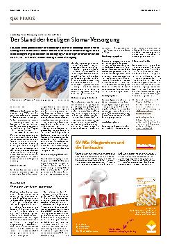 Vorschauseite 1: Der Stand der heutigen Stoma-Versorgung