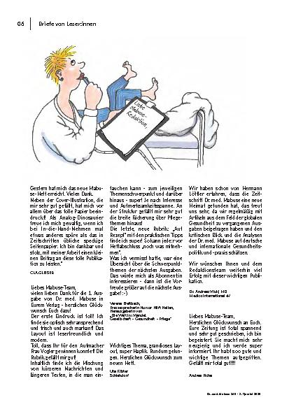 Vorschauseite 6: Dr. med. Mabuse Heft 2-2025
