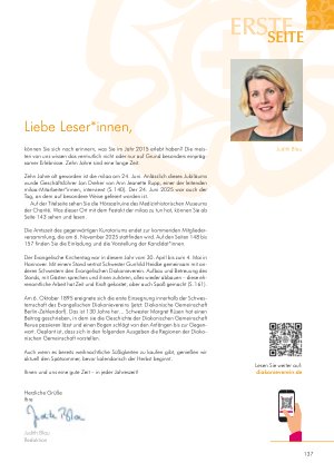 Vorschauseite 3: Die Diakonie Schwester Heft 5-2025
