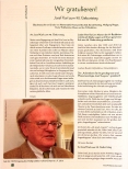 Vorschauseite 1: Wir gratulieren! Josef Karl zum 90. Geburtstag.