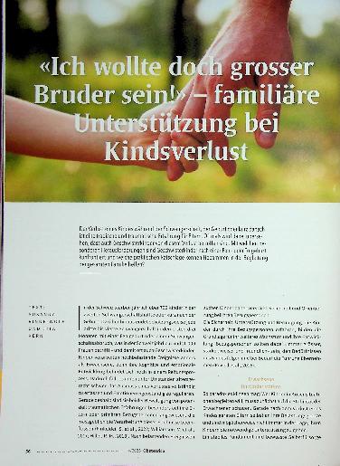 Vorschauseite 1: " Ich wollte doch grosser Bruder sein! " - familiäre Unterstützung bei Kindsverlust