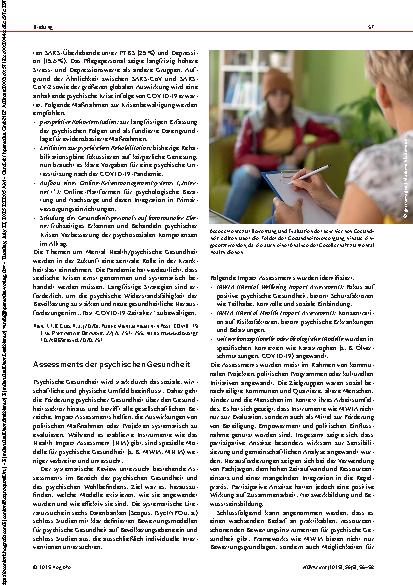 Vorschauseite 2: Pflege und Forschung Neues aus der Wissenschaft