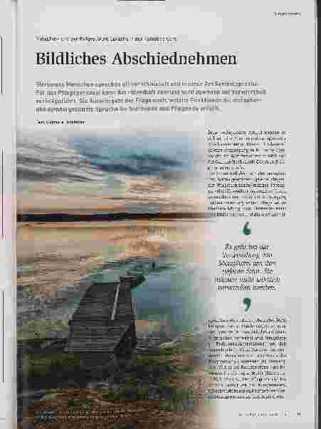 Vorschauseite 1: Bildliches Abschiednehmen. Metapherund symbolgestützte Sprache in der Palliative Care