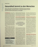 Vorschauseite 1: Gesundheit kommt zu den Menschen.
