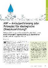 Vorschauseite 1: AOP - Ambulantisierung oder Potenzial für strategische (Neu)Ausrichtung