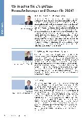Vorschauseite 1: Worin sehen Sie die größten Herausforderungen und Chancen für 2024?