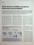 Vorschauseite 1: Echte Anreize schaffen, um große Potenziale auszuschöpfen.