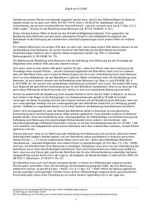 Vorschauseite 3: Zum Betreuungsbedarf § 1814 Abs. 3 Satz 2 Nr. 2 BGB; § 78 SGB IX